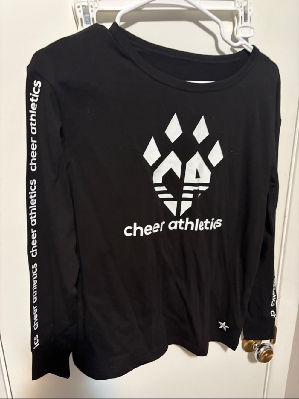 Cheer Athletics Black Long Sleeve Logo Tee